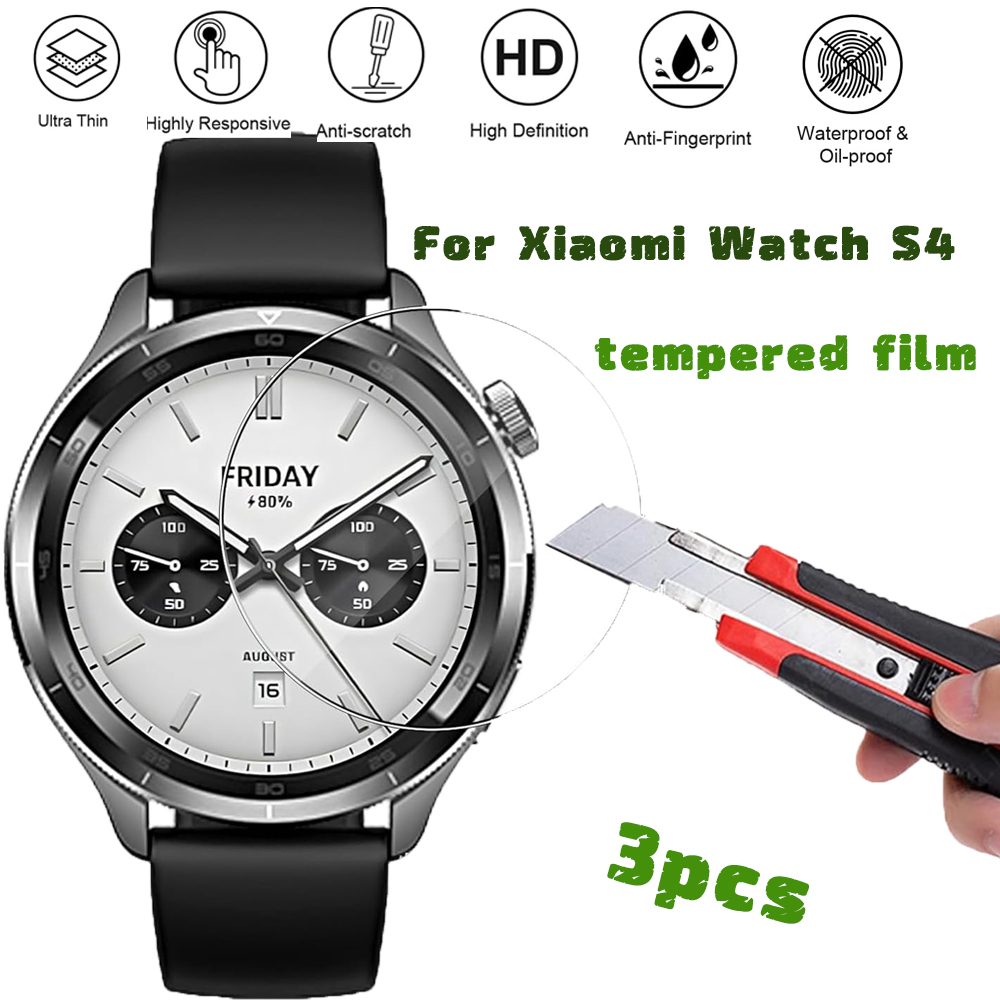 Xiaomi Smartwatch S4 Accessories - Protector de pantalla de vidrio templado