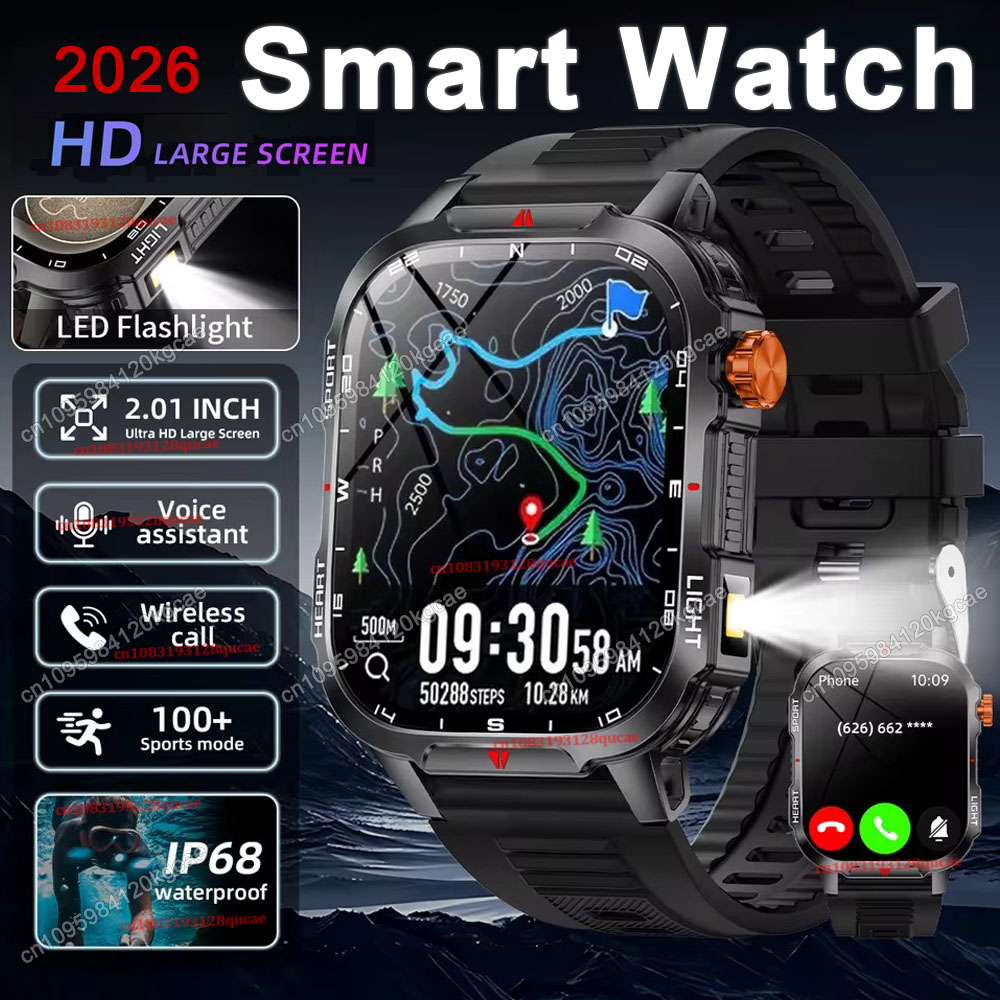 Smartwatch X12 - Reloj Inteligente Militar Resistente 2026 con