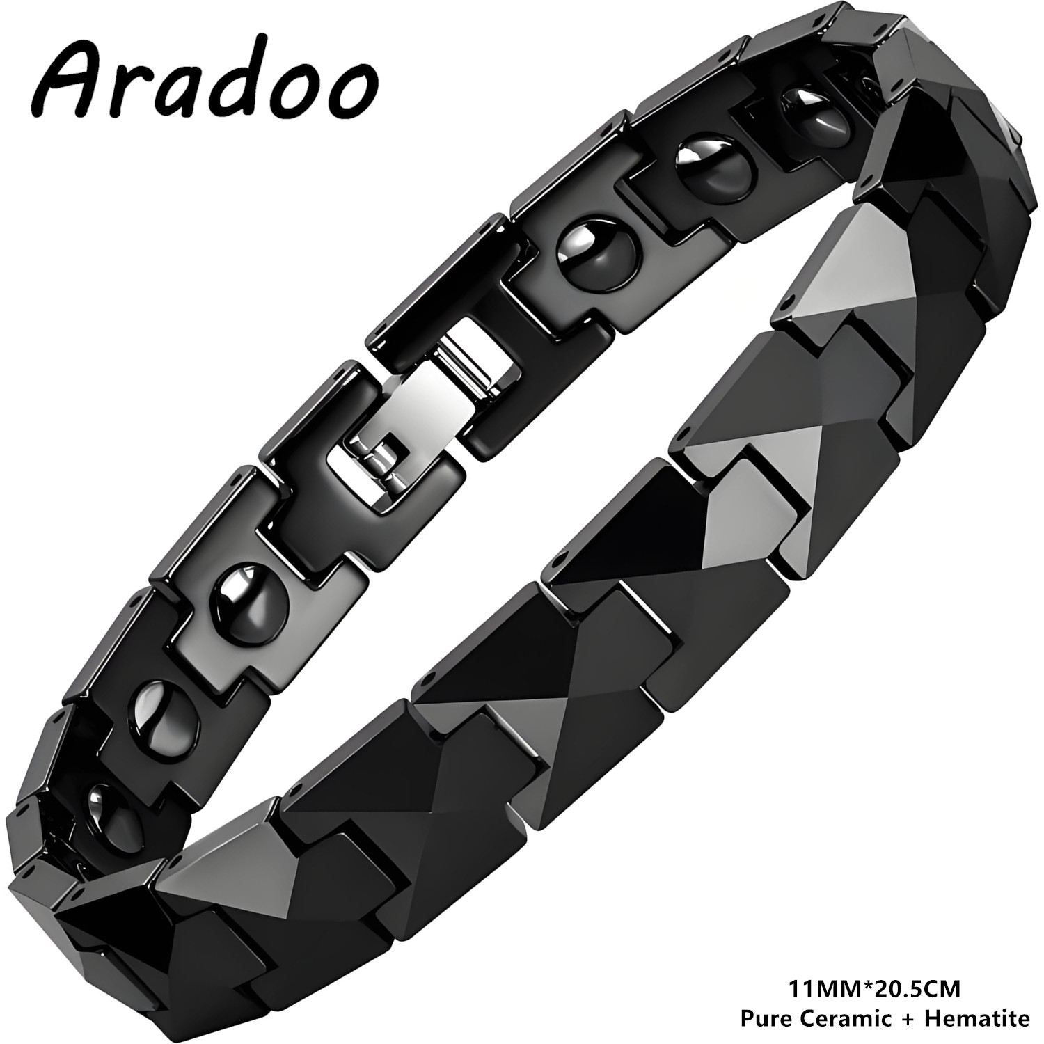 Ceramic Link Bracelet - ARADOO Pulsera de cerámica premium con