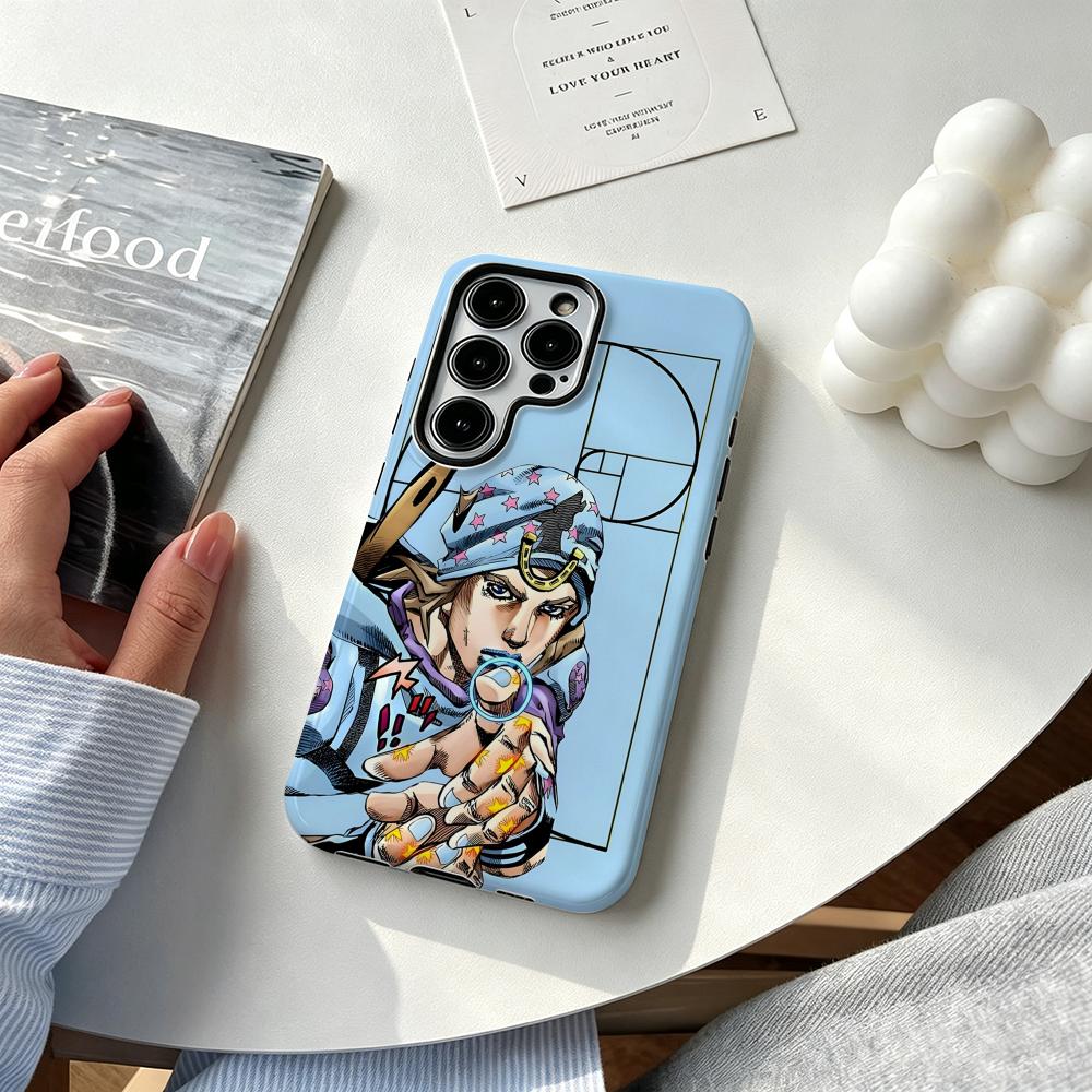 Samsung Galaxy S24 - Funda de teléfono Anime J-JOJO Steel