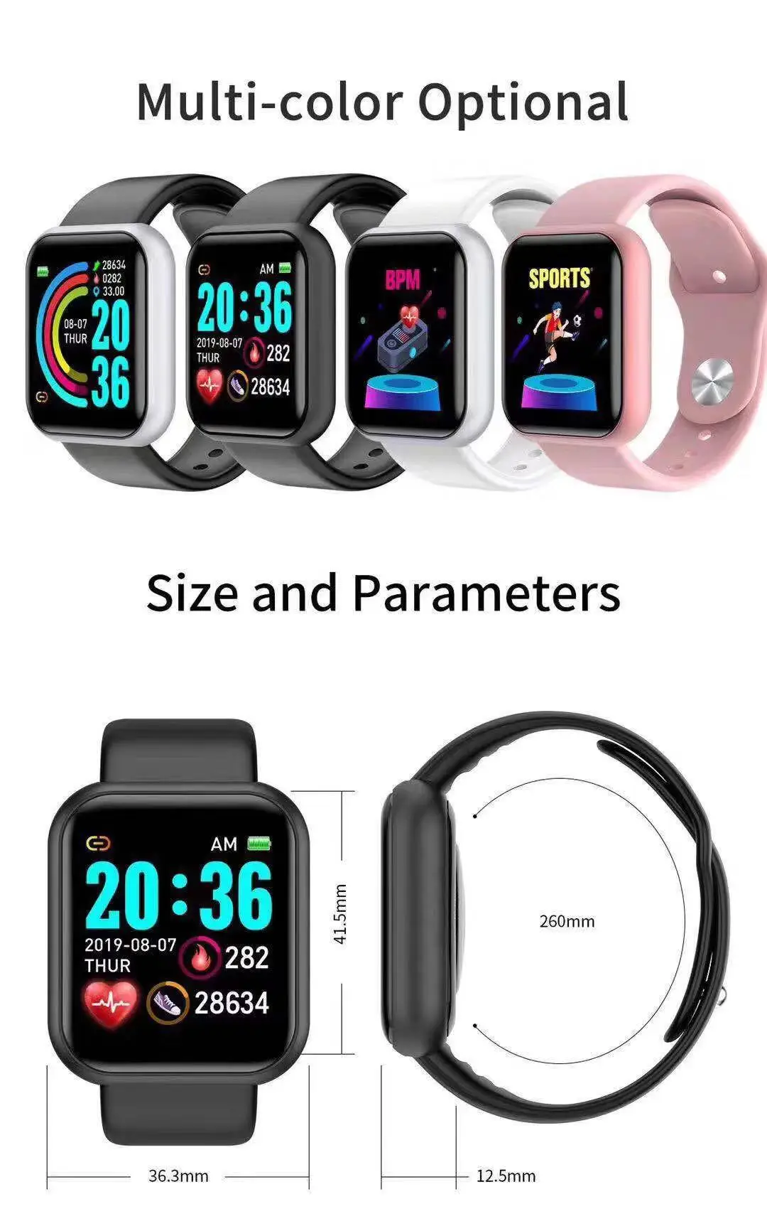 Reloj inteligente D20 Pro para - Smartwatch Touch reseña y precio