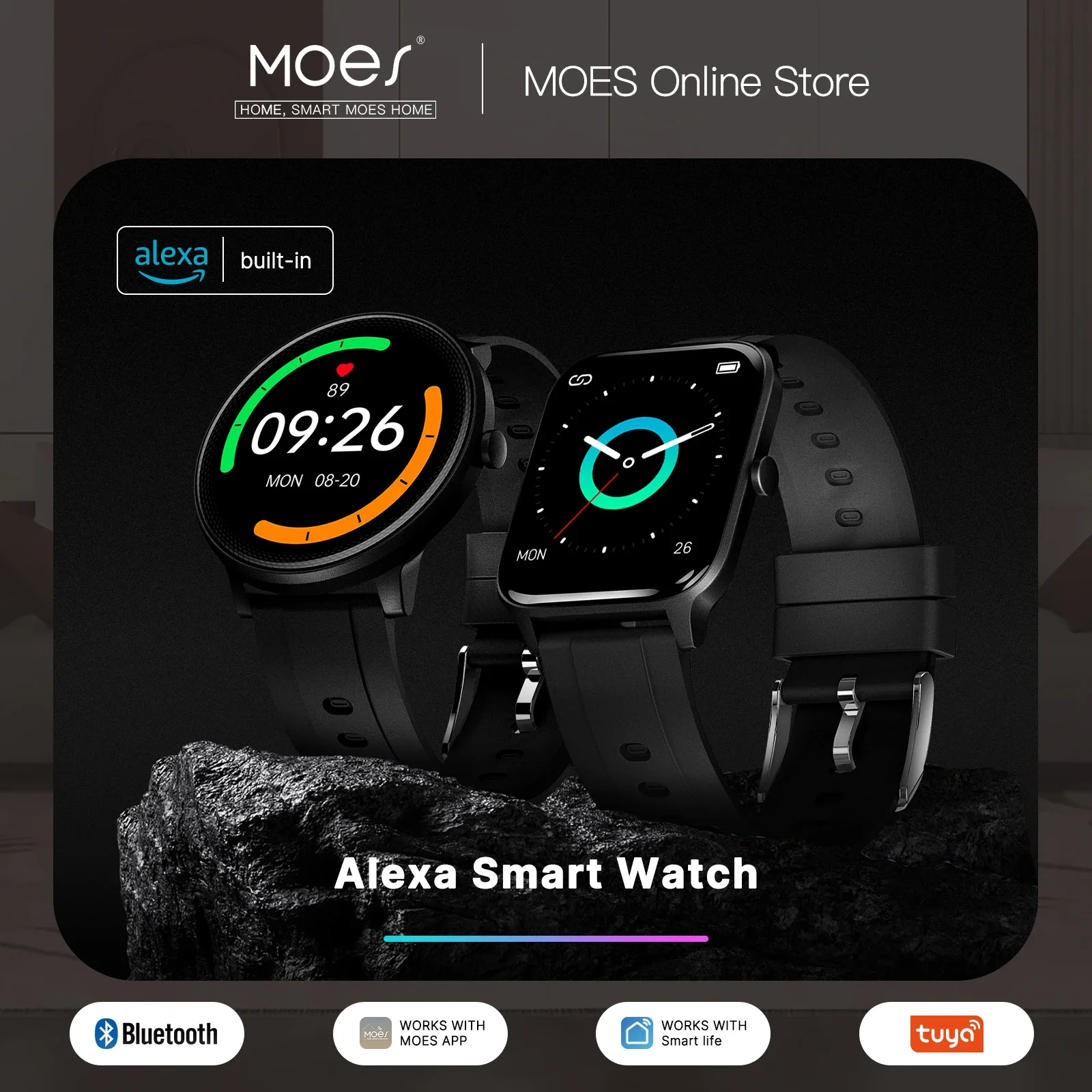 MOES-reloj inteligente con pan - Smartwatch Touch reseña y precio